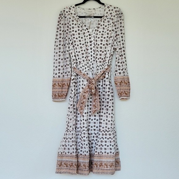 Cleobella Dresses & Skirts - Cleobella | Blakely Cotton Long Sleeve Midi Dress Size L